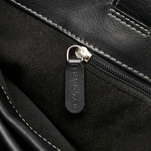 ブルガリ トートバッグ ブラック レザー レディース BVLGARI 【中古】