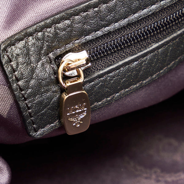 エム シー エム ボストンバッグ ショルダーバッグ 2WAY ブラック レザー レディース MCM 【中古】