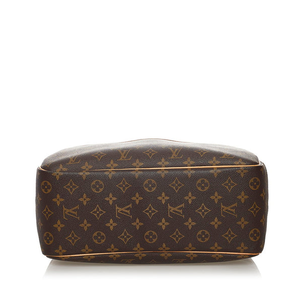 ルイ ヴィトン モノグラム ドーヴィル ハンドバッグ M47270 ブラウン PVC レザー レディース LOUIS VUITTON 【中古】