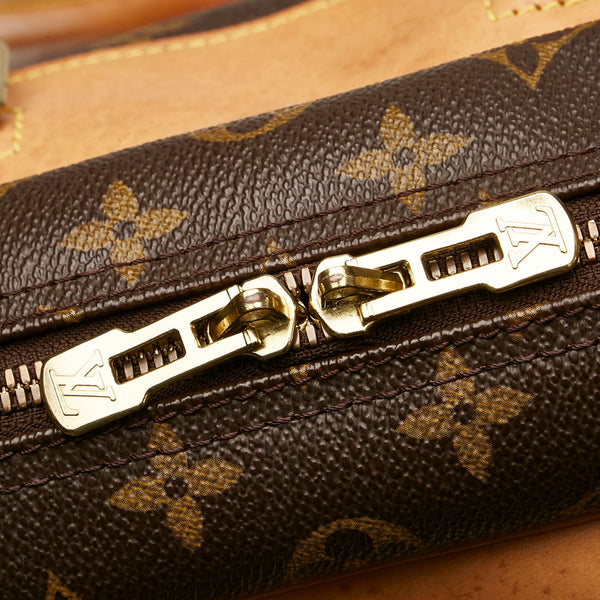 ルイ ヴィトン モノグラム ドーヴィル ハンドバッグ M47270 ブラウン PVC レザー レディース LOUIS VUITTON 【中古】