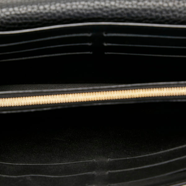ルイ ヴィトン ポルトフォイユ カプシーヌ 長財布 N90129 ノワール ブラック レザー パイソン メンズ LOUIS VUITTON 【中古】