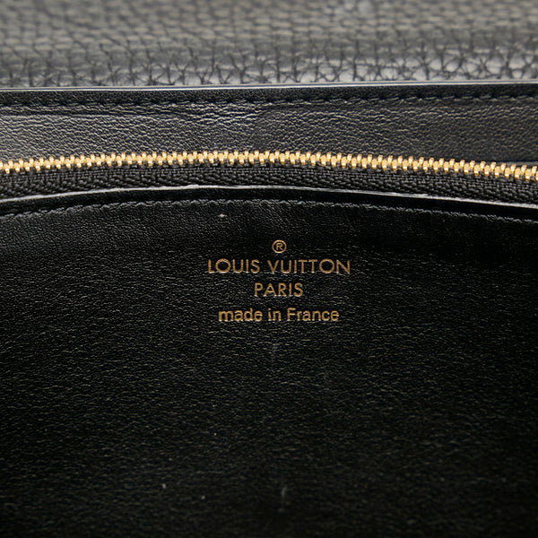 ルイ ヴィトン ポルトフォイユ カプシーヌ 長財布 N90129 ノワール ブラック レザー パイソン メンズ LOUIS VUITTON 【中古】