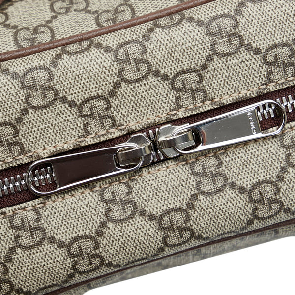 グッチ GGスプリーム 斜め掛け ショルダーバッグ 626363 ベージュ ブラウン PVC レザー レディース GUCCI 【中古】