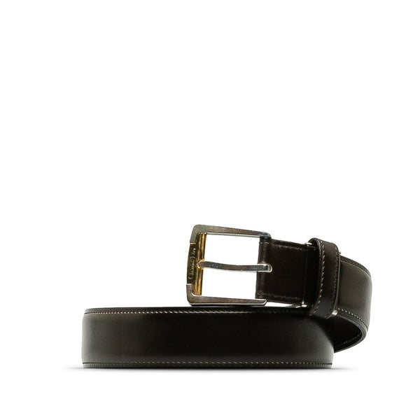 ディオール MONSIEUR ベルト ブラウン レザー メンズ Dior 【中古】