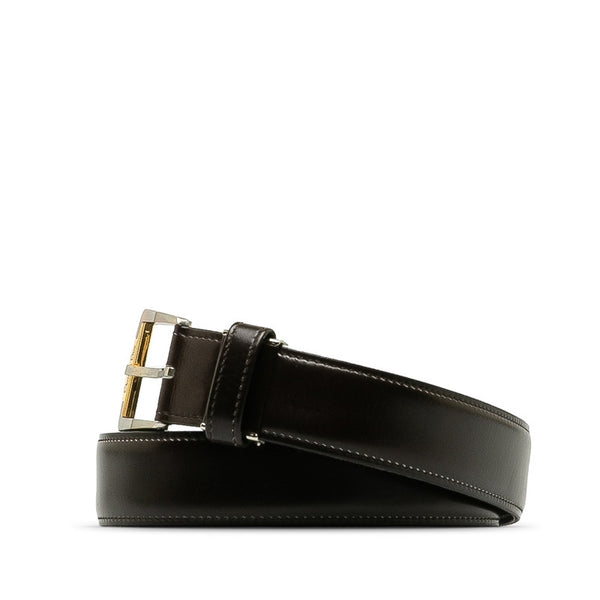 ディオール MONSIEUR ベルト ブラウン レザー メンズ Dior 【中古】