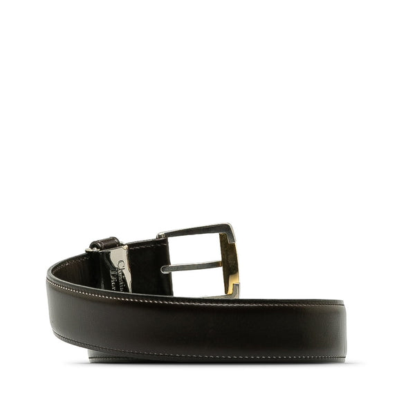 ディオール MONSIEUR ベルト ブラウン レザー メンズ Dior 【中古】
