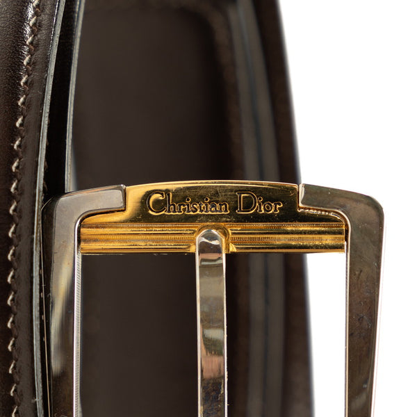 ディオール MONSIEUR ベルト ブラウン レザー メンズ Dior 【中古】