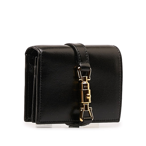 グッチ ジャッキー1961 二つ折り財布 645536 ブラック レザー レディース GUCCI 【中古】