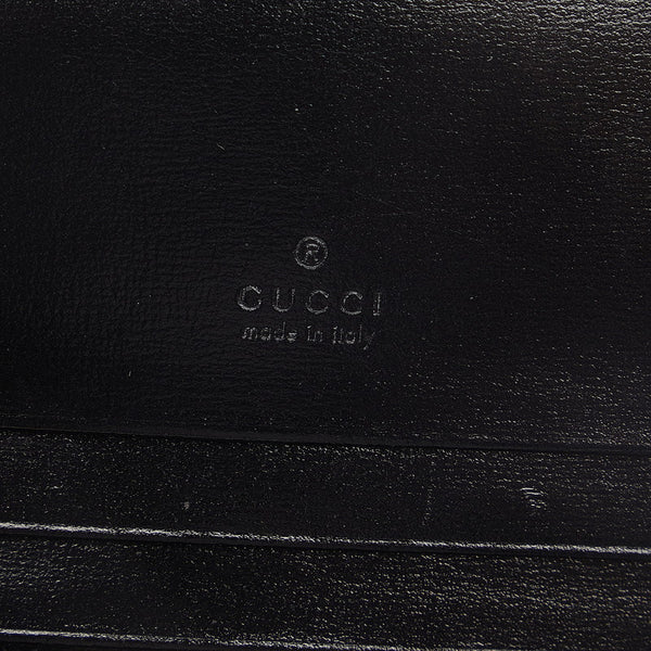 グッチ ジャッキー1961 二つ折り財布 645536 ブラック レザー レディース GUCCI 【中古】