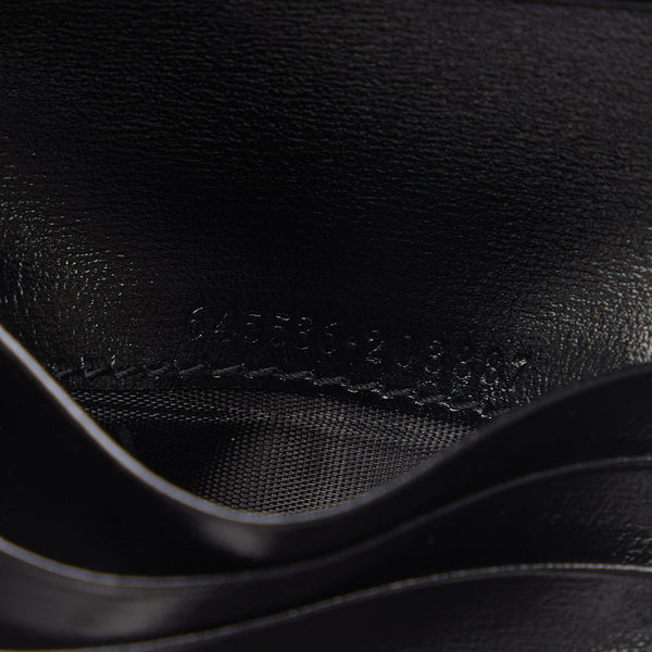 グッチ ジャッキー1961 二つ折り財布 645536 ブラック レザー レディース GUCCI 【中古】