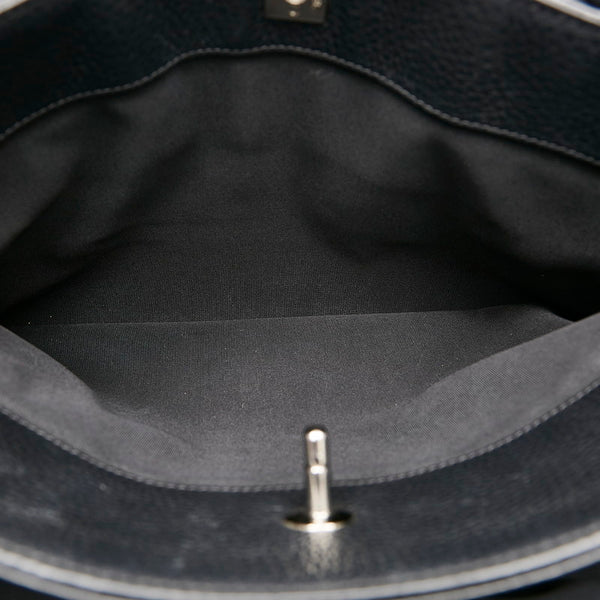 シャネル エクゼクティブライン トートバッグ ブラック シルバー レザー レディース CHANEL 【中古】