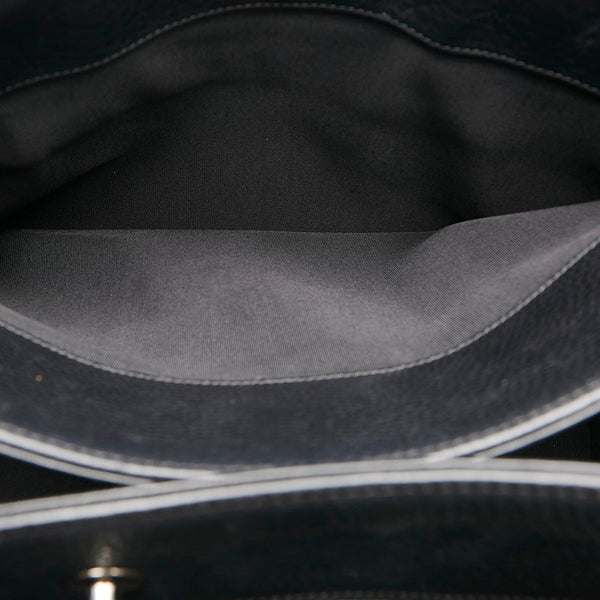 シャネル エクゼクティブライン トートバッグ ブラック シルバー レザー レディース CHANEL 【中古】