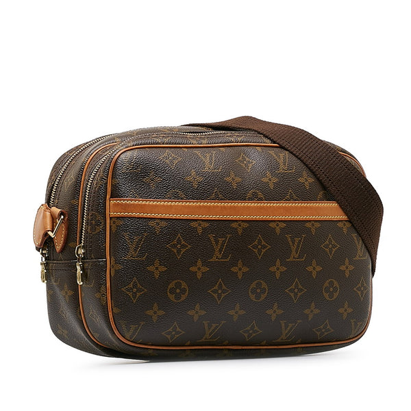 ルイ ヴィトン モノグラム  リポーターPM 斜め掛け ショルダーバッグ  M45254 ブラウン PVC レザー レディース LOUIS VUITTON 【中古】