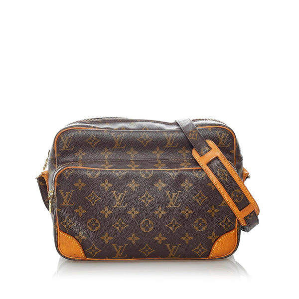 ルイ ヴィトン モノグラム ナイル 斜めがけ ショルダー M45244 ブラウン PVC レザー レディース LOUIS VUITTON 【中古】