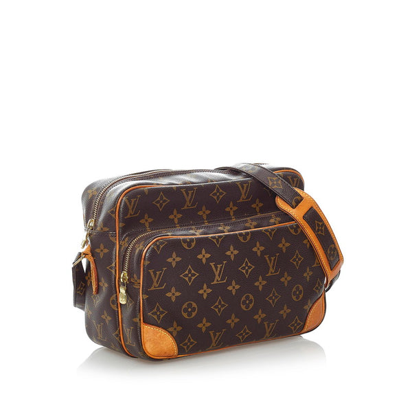 ルイ ヴィトン モノグラム ナイル 斜めがけ ショルダー M45244 ブラウン PVC レザー レディース LOUIS VUITTON 【中古】