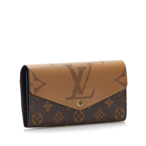 ルイ ヴィトン モノグラム ジャイアント ポルトフォイユ サラ 長財布 M80726 ブラウン PVC レディース LOUIS VUITTON 【中古】