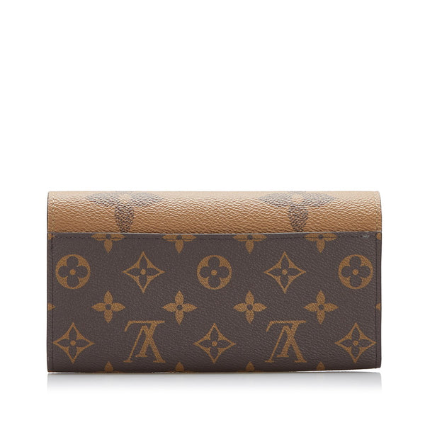 ルイ ヴィトン モノグラム ジャイアント ポルトフォイユ サラ 長財布 M80726 ブラウン PVC レディース LOUIS VUITTON 【中古】