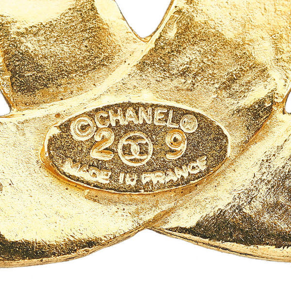 シャネル ヴィンテージ ココマーク 編み込み ブローチ ゴールド メッキ レディース CHANEL 【中古】