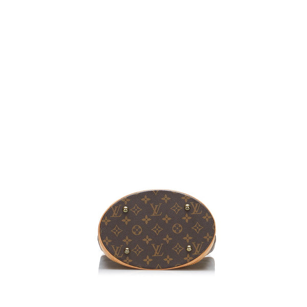 ルイ ヴィトン モノグラム バケットPM トートバッグ ショルダーバッグ M42238 ブラウン PVC レザー レディース LOUIS VUITTON 【中古】