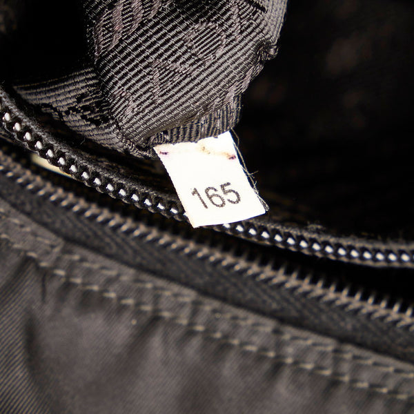 プラダ 斜め掛け ショルダーバッグ ブラック ナイロン レザー レディース PRADA 【中古】