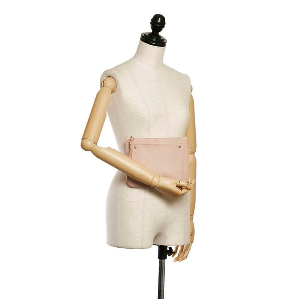 クロエ ノベルティ コスメポーチ ピンク 合成皮革 レディース Chloe 【中古】