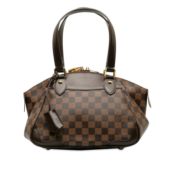 ルイ ヴィトン ダミエ ヴェローナ PM ハンドバッグ N41117 エベヌ ブラウン PVC レザー レディース LOUIS VUITTON 【中古】