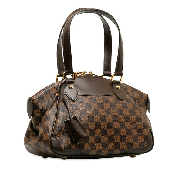 ルイ ヴィトン ダミエ ヴェローナ PM ハンドバッグ N41117 エベヌ ブラウン PVC レザー レディース LOUIS VUITTON 【中古】