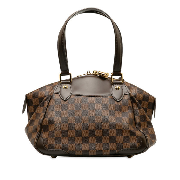 ルイ ヴィトン ダミエ ヴェローナ PM ハンドバッグ N41117 エベヌ ブラウン PVC レザー レディース LOUIS VUITTON 【中古】