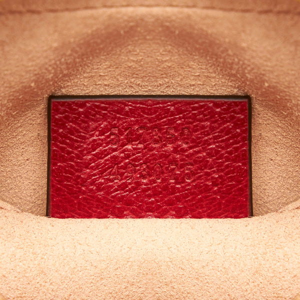 グッチ GGフローラ オフィディア  斜め掛け ショルダーバッグ 517350 レッド ベージュ PVC レザー レディース GUCCI 【中古】