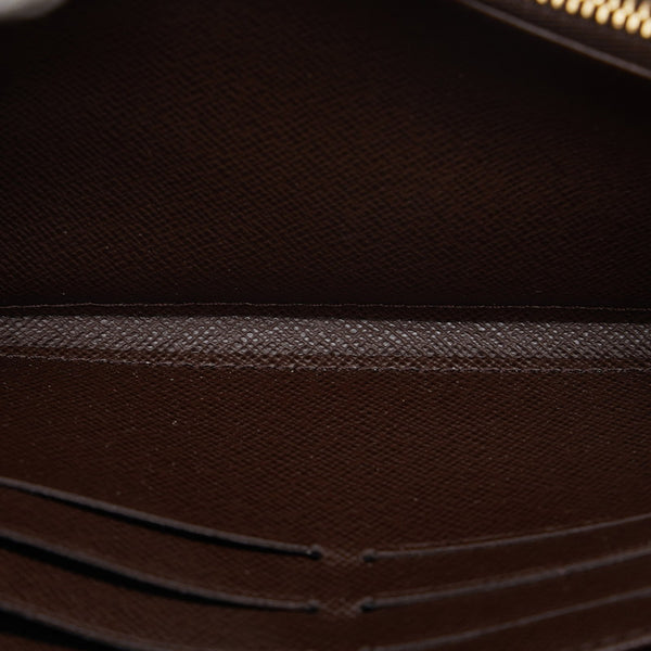 ルイ ヴィトン ダミエ ポルトフォイユ サラ 長財布 N61734 ブラウン PVC レザー レディース LOUIS VUITTON 【中古】