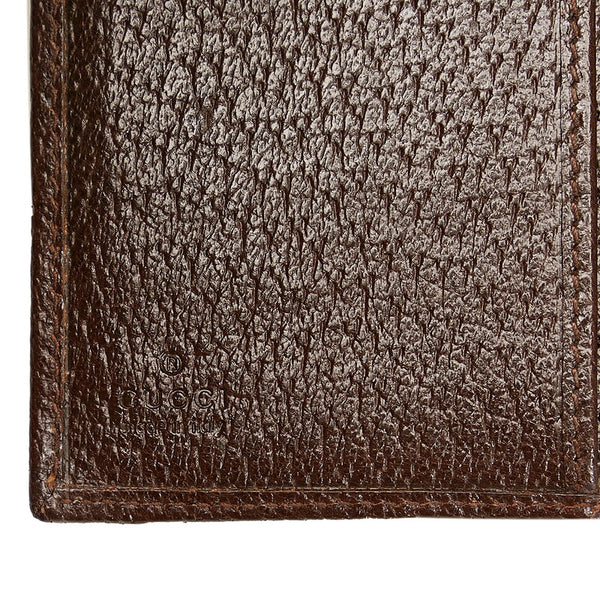 グッチ GGキャンバス 手帳カバー 115240 ベージュ ブラウン キャンバス レザー レディース GUCCI 【中古】