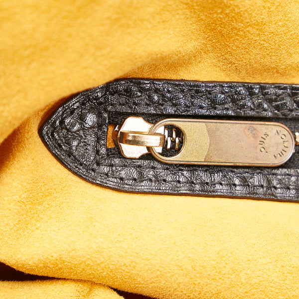 ルイ ヴィトン モノグラム デニムXL ハンドバッグ M95510 ノワール デニム レザー レディース LOUIS VUITTON 【中古】