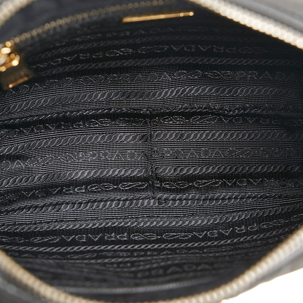 プラダ ショルダーバッグ ブラック ナイロン レディース PRADA 【中古】