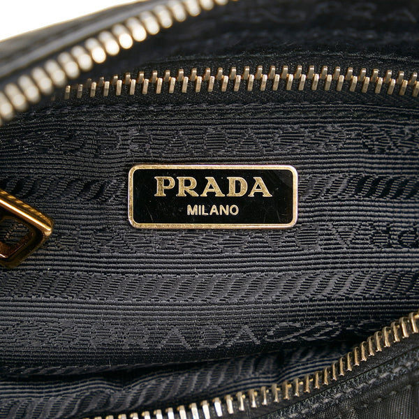 プラダ ショルダーバッグ ブラック ナイロン レディース PRADA 【中古】
