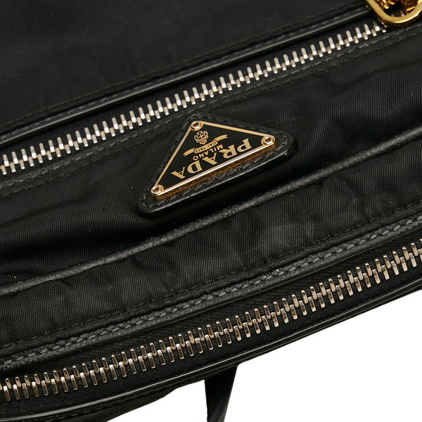 プラダ ショルダーバッグ ブラック ナイロン レディース PRADA 【中古】