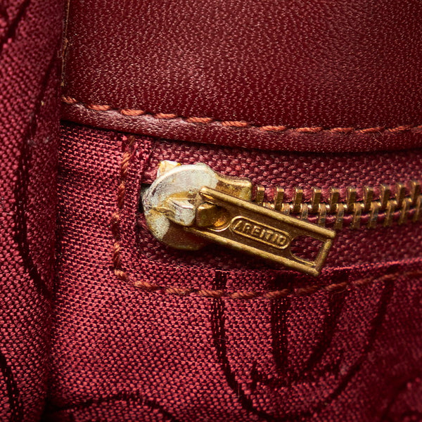 カルティエ マストライン 斜め掛け ショルダーバッグ ボルドー レザー レディース CARTIER 【中古】