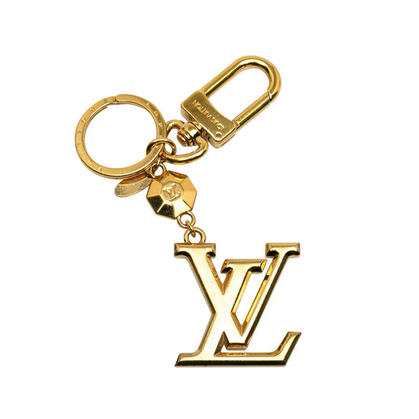 ルイ ヴィトン ポルトクレ LVファセット キーリング M65216 ゴールド メッキ レディース LOUIS VUITTON 【中古】