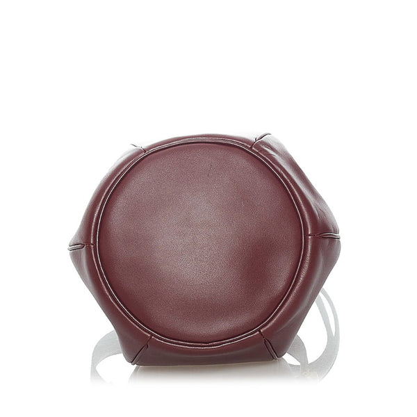 カルティエ マスト ボルドー ポリッシュレザー ショルダーバッグ レディース CARTIER 【中古】