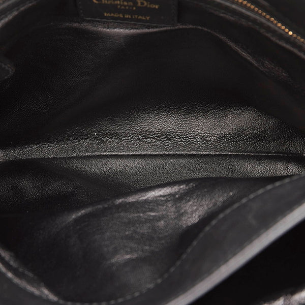 ディオール チェーン ショルダーバッグ  ブラック レザー レディース Dior 【中古】
