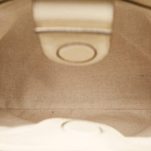 グッチ バンブー ハンドバッグショルダーバッグ 2WAY 336032 ホワイト レザー レディース GUCCI 【中古】
