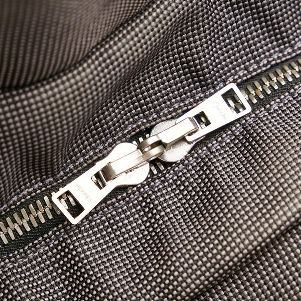 エルメス エールライン アド リュック・デイパック グレー キャンバス レディース HERMES 【中古】