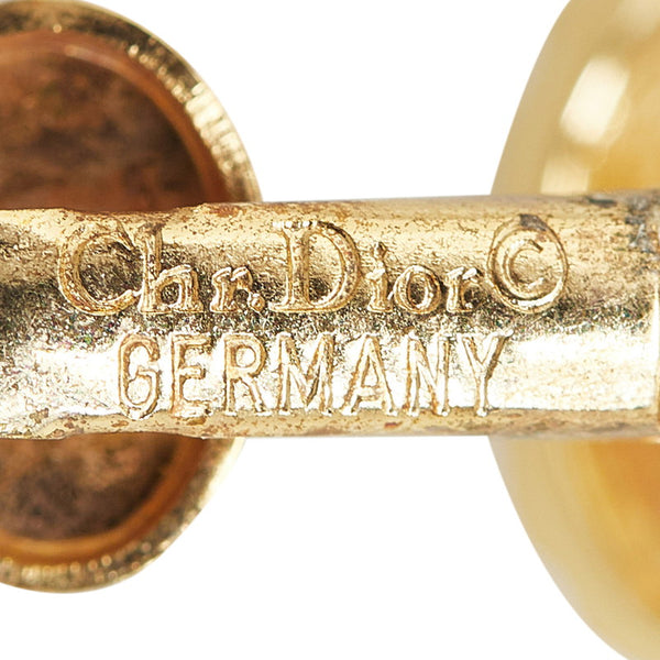 ディオール ロゴ イヤリング ゴールド メッキ レディース Dior 【中古】
