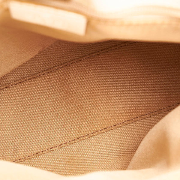 グッチ GGキャンバス ハンドバッグ 002 1075 アイボリー ホワイト キャンバス レザー レディース GUCCI 【中古】