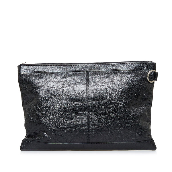 バレンシアガ クラッチバッグ セカンドバッグ 273022 ブラック レザー レディース BALENCIAGA 【中古】