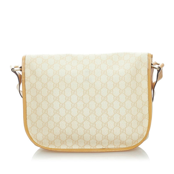 グッチ GGスプリーム ショルダーバッグ 201732 ベージュ レザー PVC レディース GUCCI 【中古】