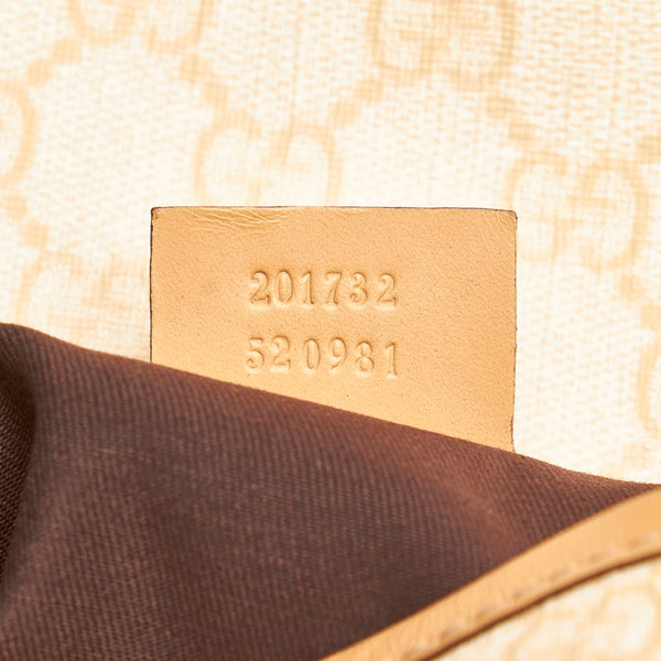 グッチ GGスプリーム ショルダーバッグ 201732 ベージュ レザー PVC レディース GUCCI 【中古】