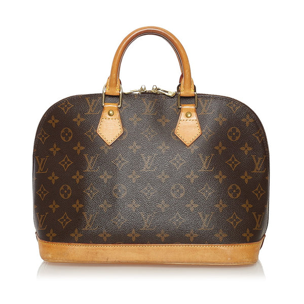 ルイ ヴィトン モノグラム アルマ ハンドバッグ M51130 ブラウン PVC レザー レディース LOUIS VUITTON 【中古】