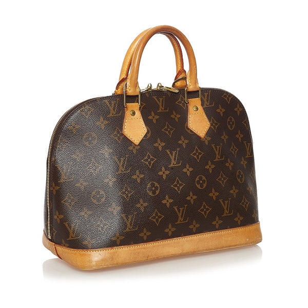 ルイ ヴィトン モノグラム アルマ ハンドバッグ M51130 ブラウン PVC レザー レディース LOUIS VUITTON 【中古】