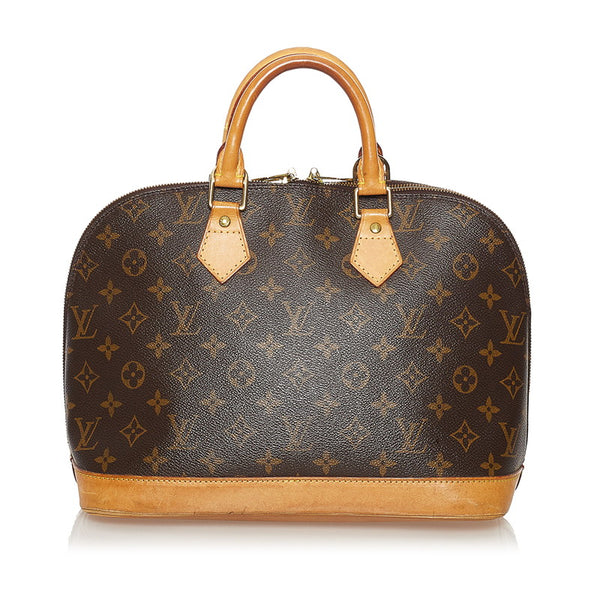 ルイ ヴィトン モノグラム アルマ ハンドバッグ M51130 ブラウン PVC レザー レディース LOUIS VUITTON 【中古】