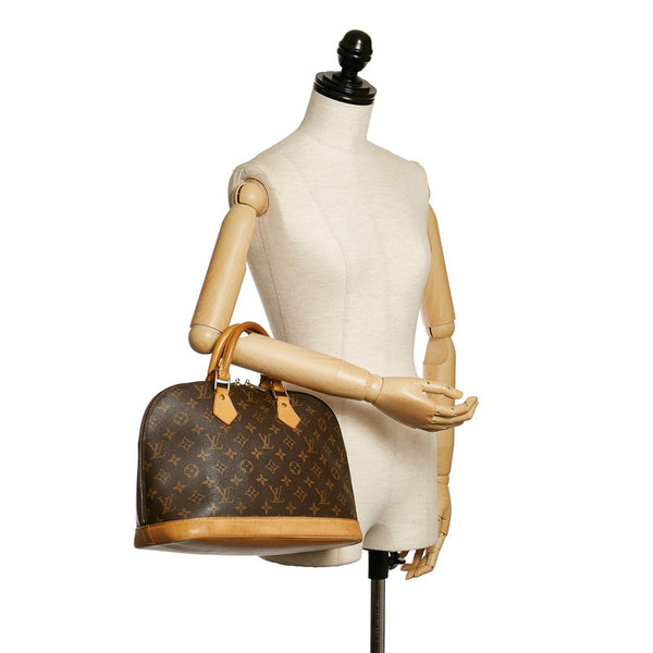 ルイ ヴィトン モノグラム アルマ ハンドバッグ M51130 ブラウン PVC レザー レディース LOUIS VUITTON 【中古】